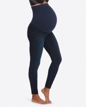 Spanx Mama Ankle Jean-ish® Tayt Kadın Lacivert | UJNWYL567