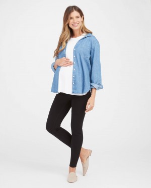 Spanx Mama Ankle Jean-ish® Tayt Kadın Siyah | YDHQTW704