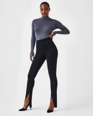 Spanx The Perfect Front Slit Sıska Pantolon Kadın Siyah | FUHGET618