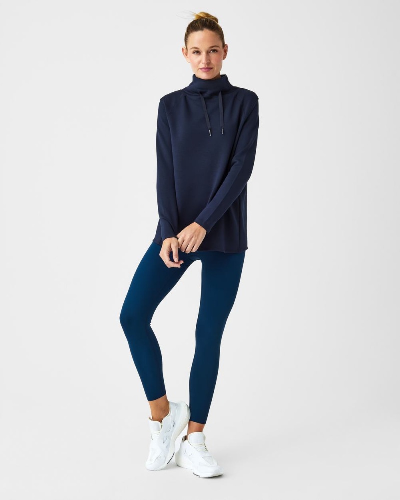 Spanx AirEssentials ‘Got-Ya-Covered’ Pullover Üstler Kadın Lacivert | KUOPXN523