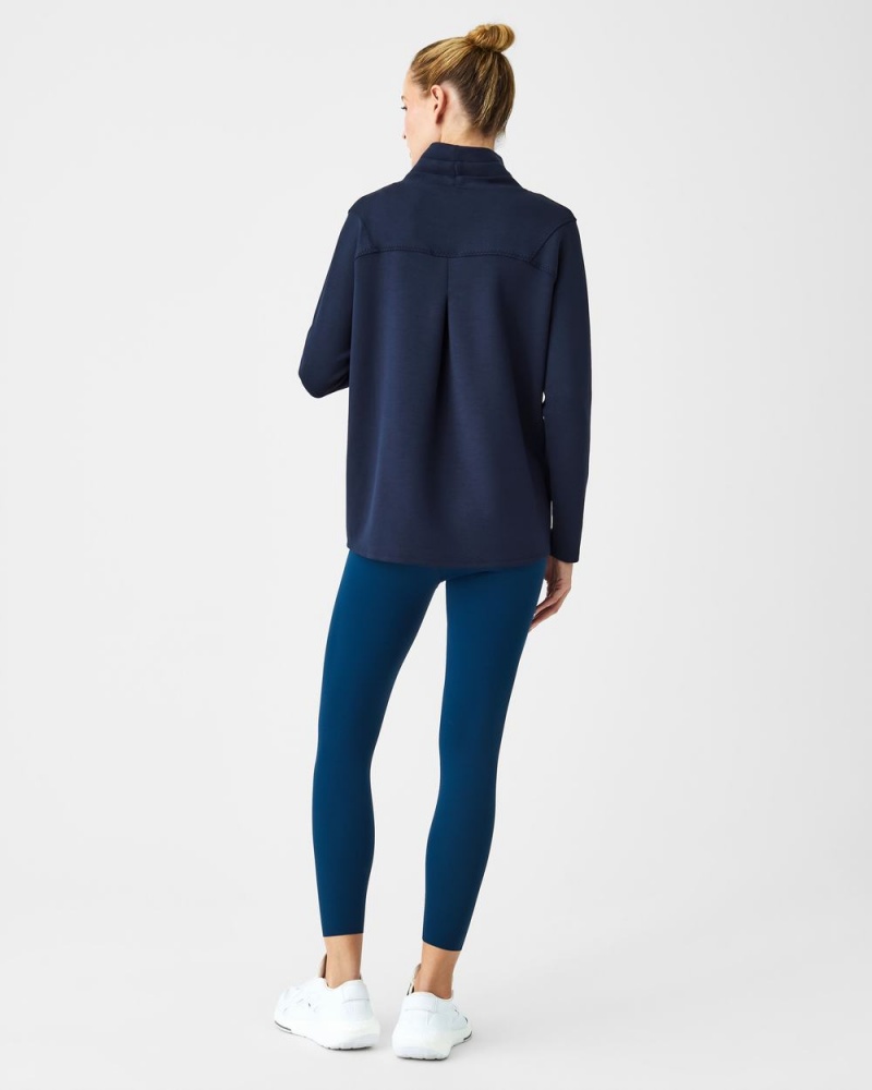 Spanx AirEssentials ‘Got-Ya-Covered’ Pullover Üstler Kadın Lacivert | KUOPXN523