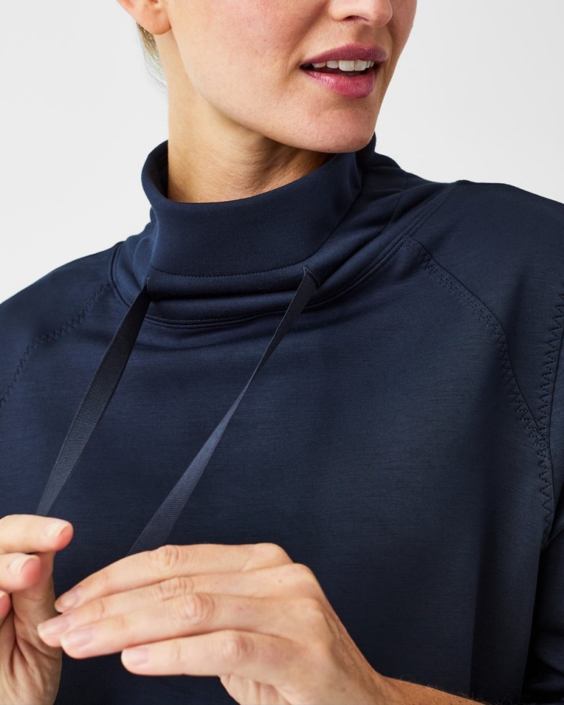 Spanx AirEssentials ‘Got-Ya-Covered’ Pullover Üstler Kadın Lacivert | KUOPXN523