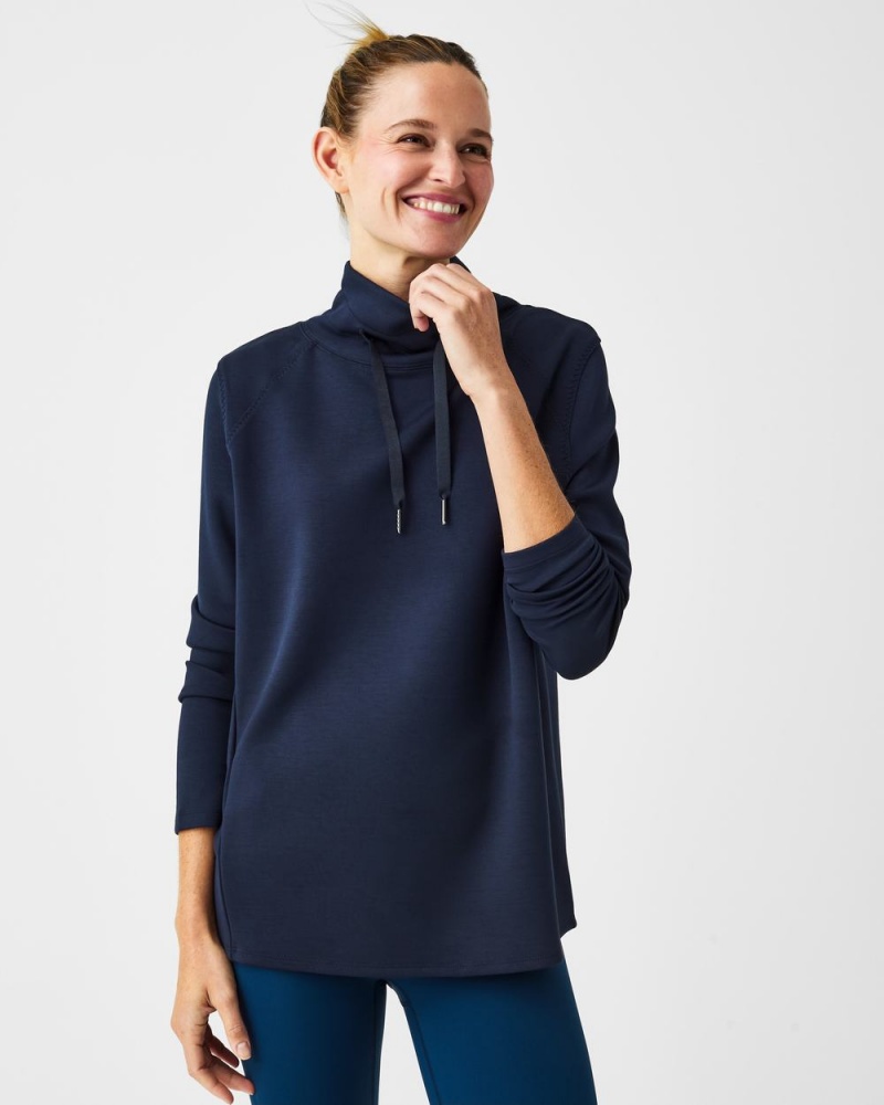 Spanx AirEssentials ‘Got-Ya-Covered’ Pullover Üstler Kadın Lacivert | KUOPXN523