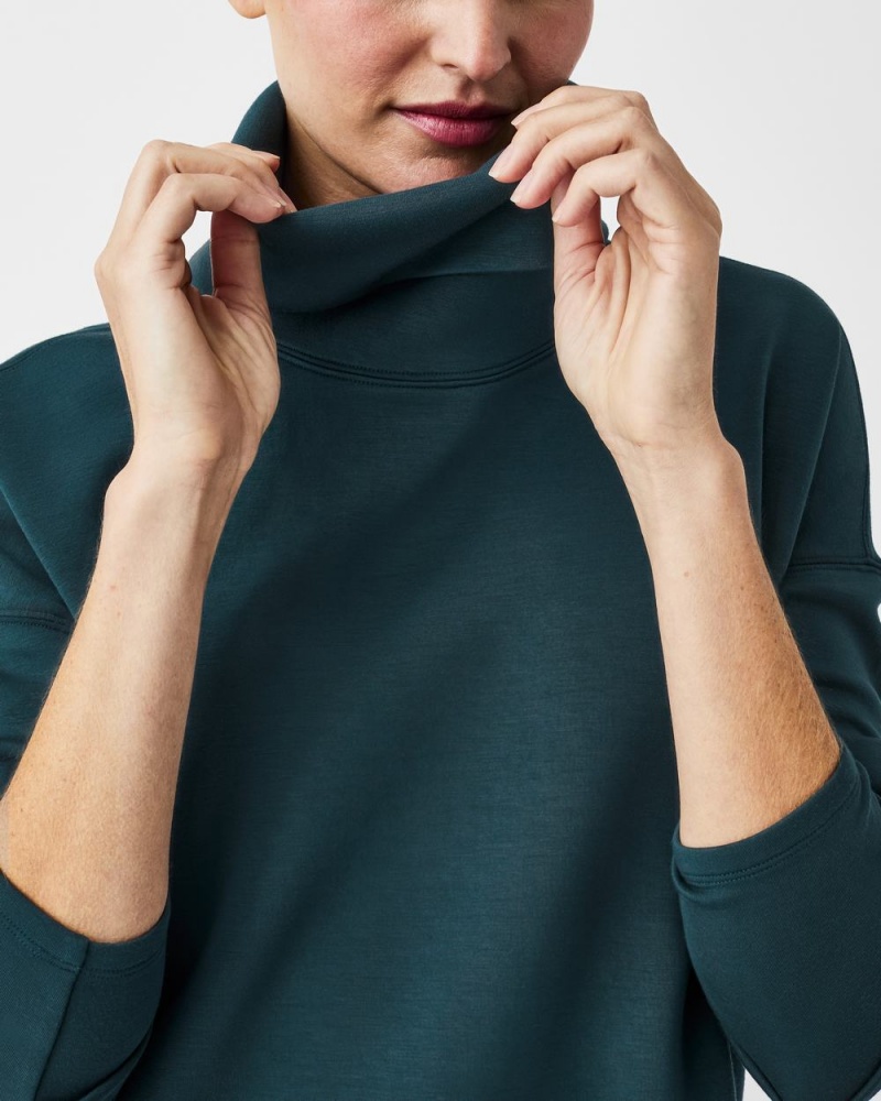 Spanx AirEssentials Turtleneck Tunic Üstler Kadın Koyu Mavi | MYZAWC413