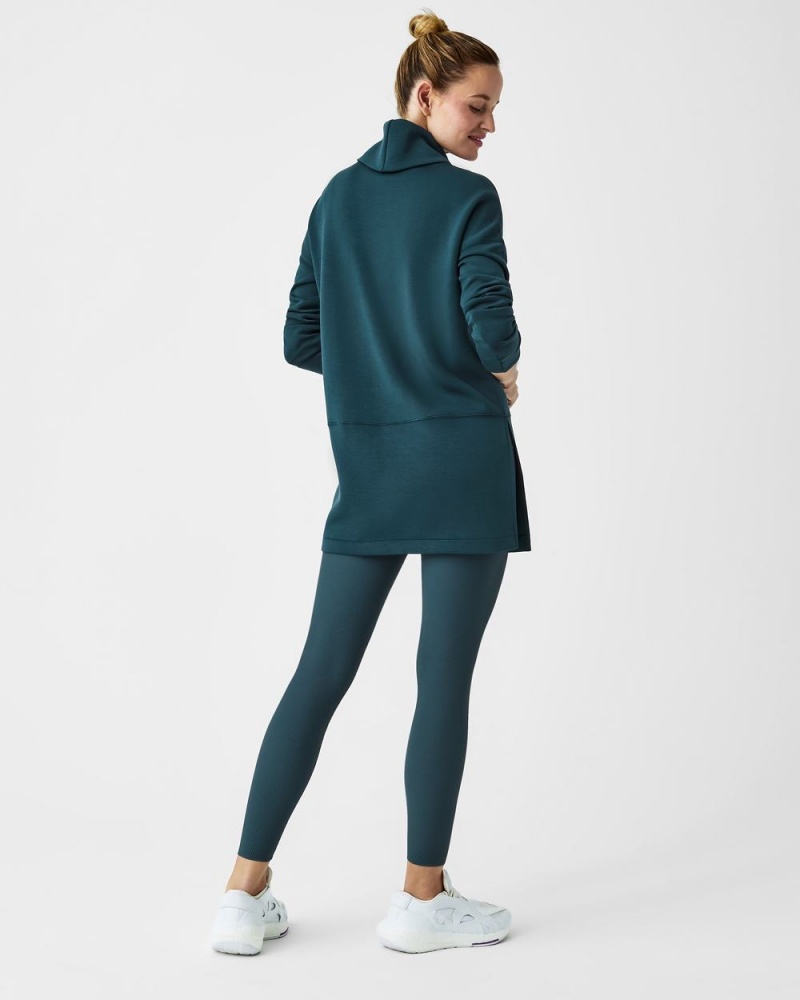 Spanx AirEssentials Turtleneck Tunic Üstler Kadın Koyu Mavi | MYZAWC413