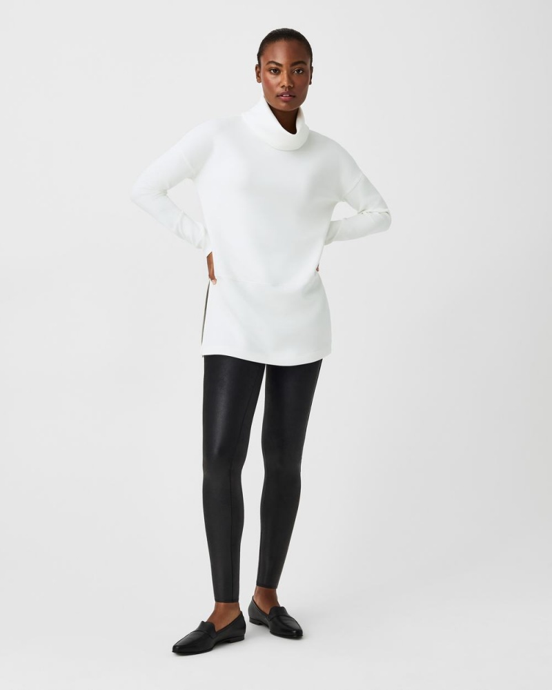 Spanx AirEssentials Turtleneck Tunic Üstler Kadın Beyaz | PRJGLW439