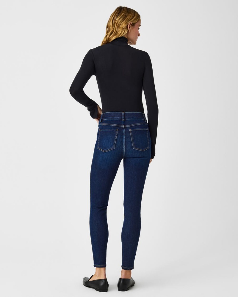 Spanx Better Base Long Sleeve Turtleneck Üstler Kadın Siyah | OYKDAR392