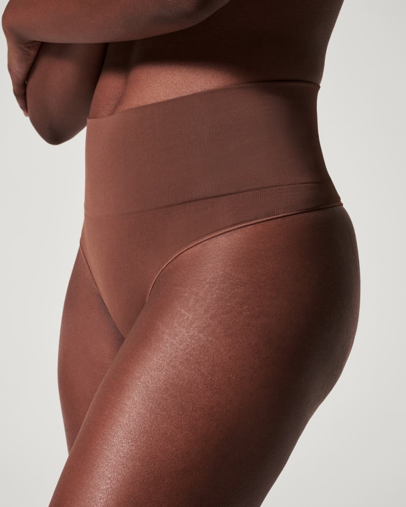 Spanx EcoCare Seamless Shaping Külot Kadın Kahverengi | KRVMJD075