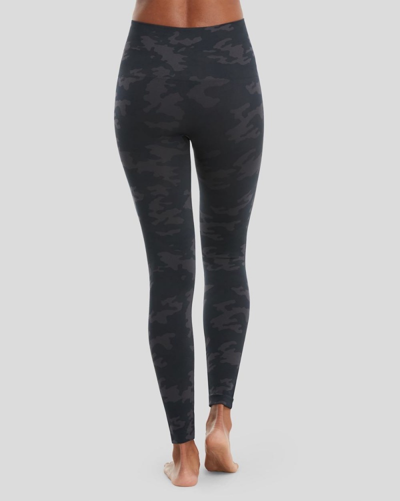 Spanx EcoCare Seamless Tayt Kadın Siyah Camo | KZSQHT712