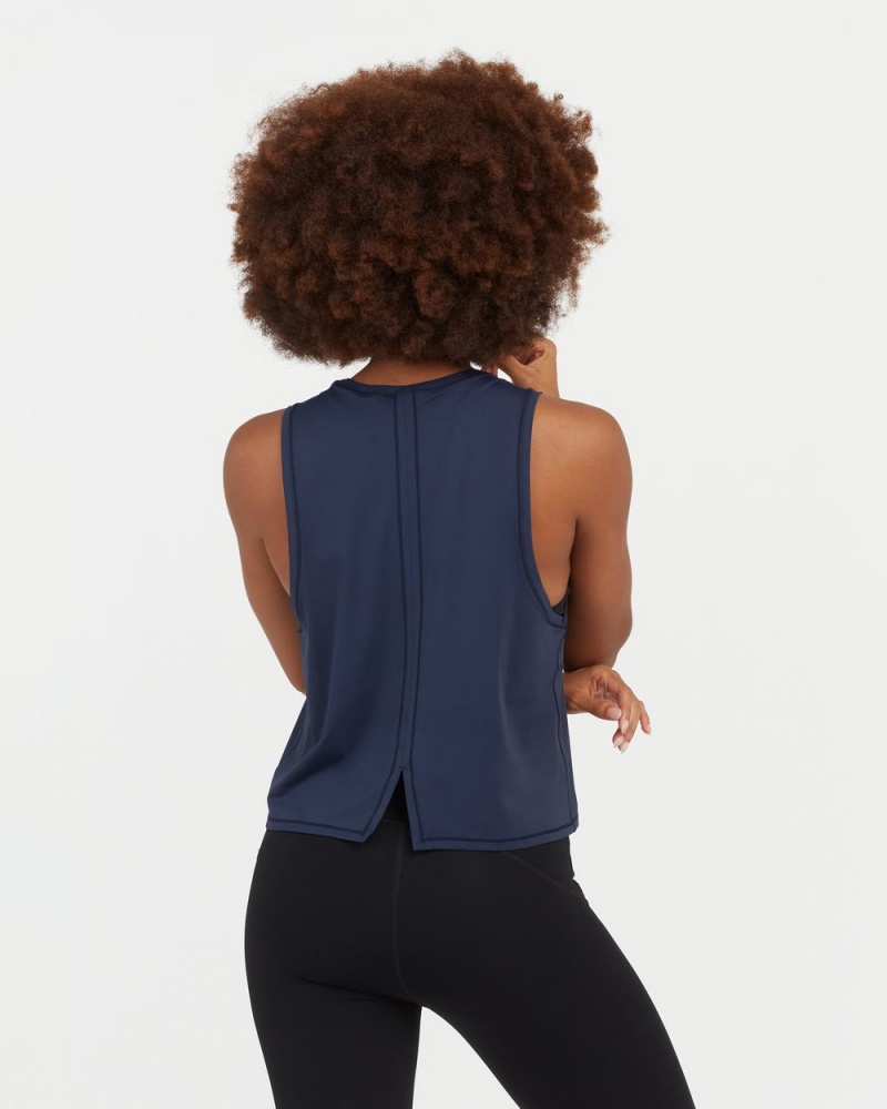 Spanx Go Lightly At-The-Hip Atlet Kadın Lacivert | YGCUWM394