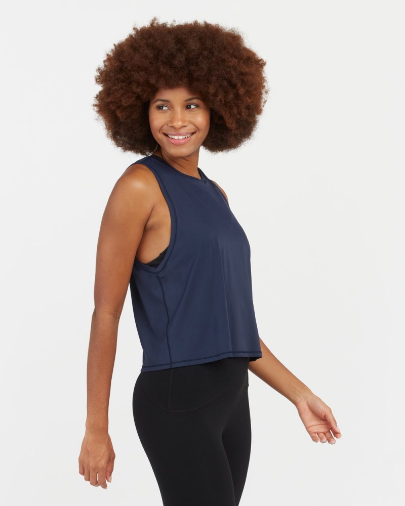 Spanx Go Lightly At-The-Hip Atlet Kadın Lacivert | YGCUWM394