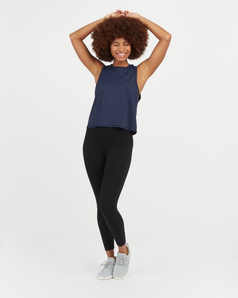 Spanx Go Lightly At-The-Hip Atlet Kadın Lacivert | YGCUWM394