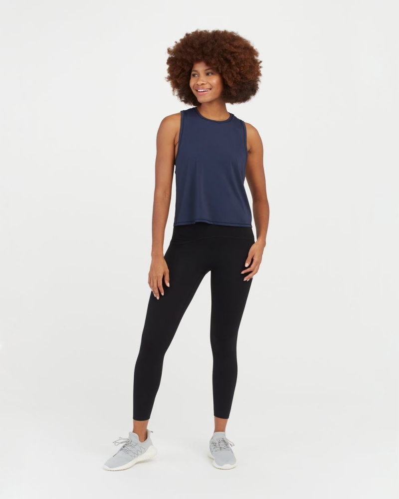 Spanx Go Lightly At-The-Hip Atlet Kadın Lacivert | YGCUWM394