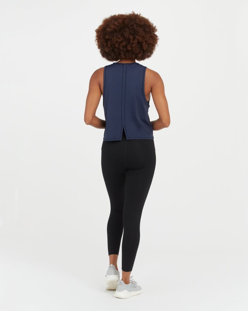 Spanx Go Lightly At-The-Hip Atlet Kadın Lacivert | YGCUWM394