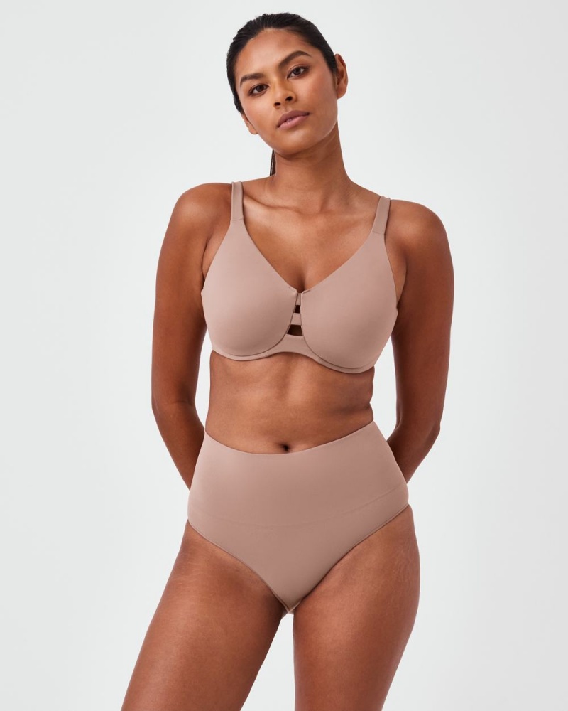 Spanx Low Profile Minimizer Sütyen Kadın Cafe Au Lait | HOYKNS627