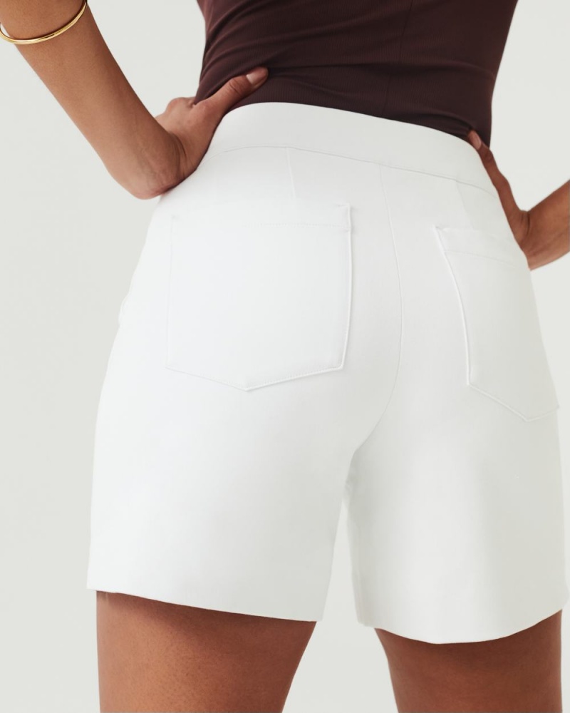 Spanx On-the-Go 6” Shorts with Ultimate Opacity Teknolojileri Şort Kadın Beyaz | LIRXYE802