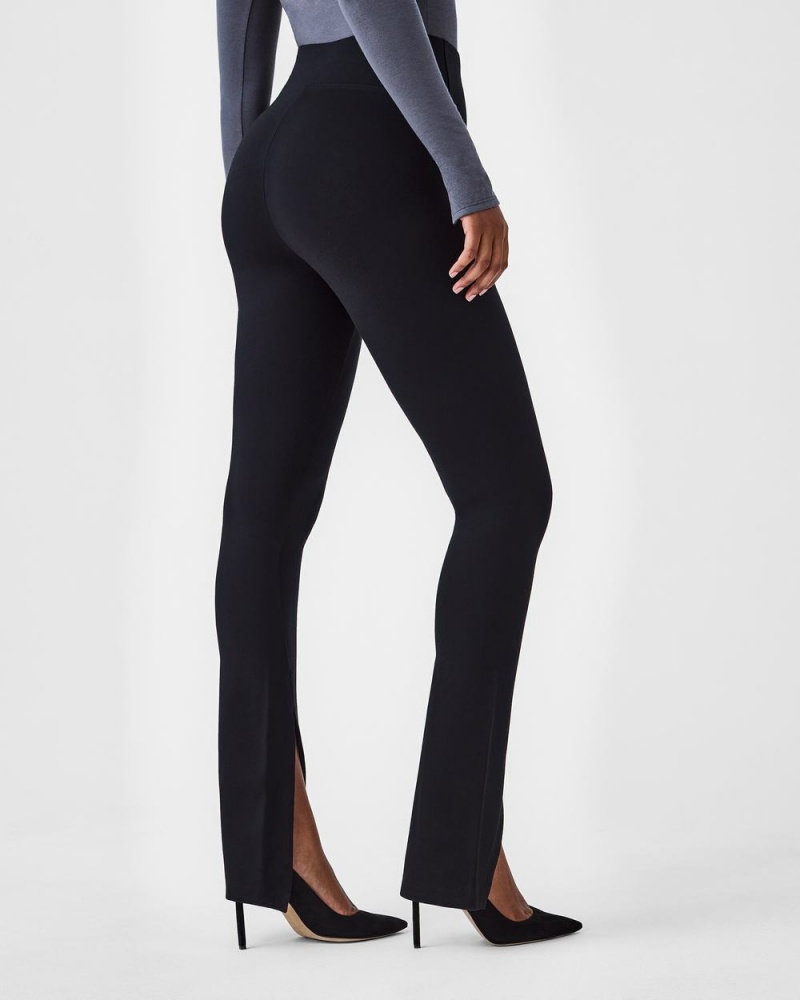 Spanx The Perfect Front Slit Sıska Pantolon Kadın Siyah | FUHGET618