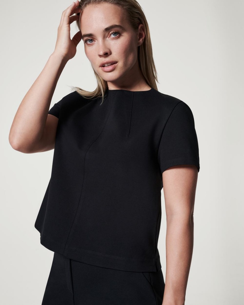 Spanx The Perfect Funnel Neck Üstler Kadın Siyah | ULEIRM359