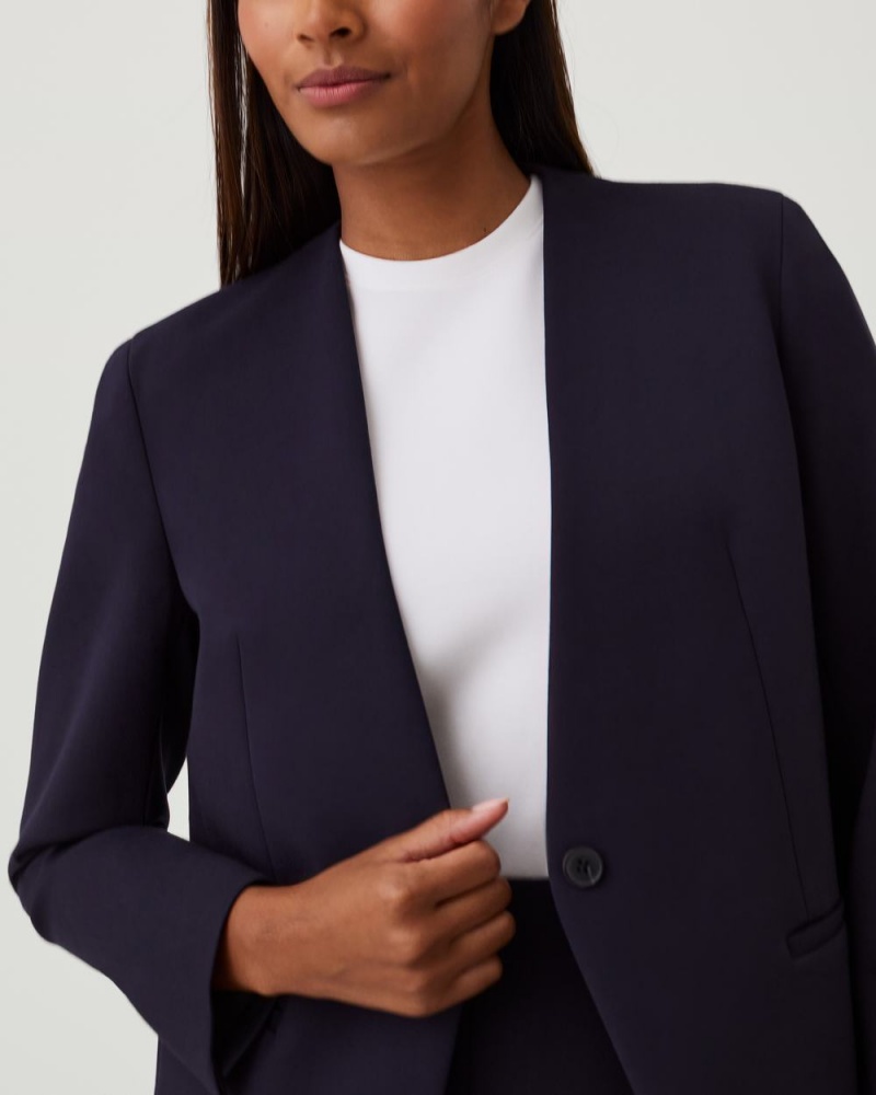 Spanx The Perfect Oversized Blazer Üstler Kadın Lacivert | ZOAHMT728