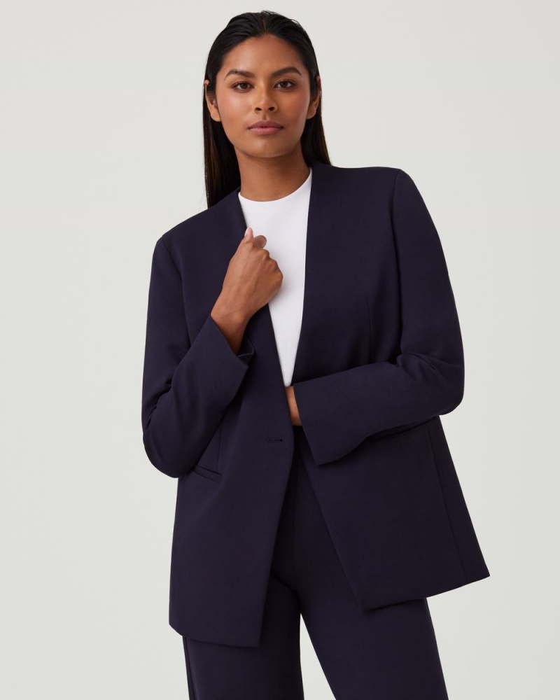 Spanx The Perfect Oversized Blazer Üstler Kadın Lacivert | ZOAHMT728