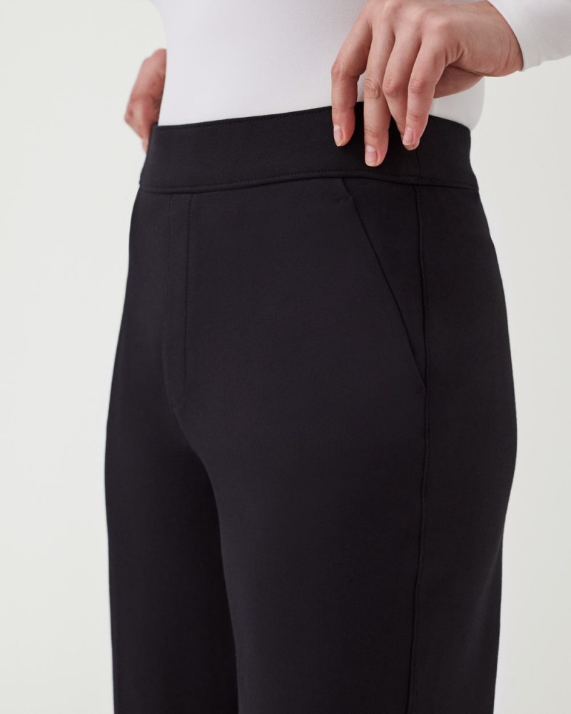 Spanx The Perfect Pant, Geniş Leg Pantolon Kadın Siyah | EIDWVO481