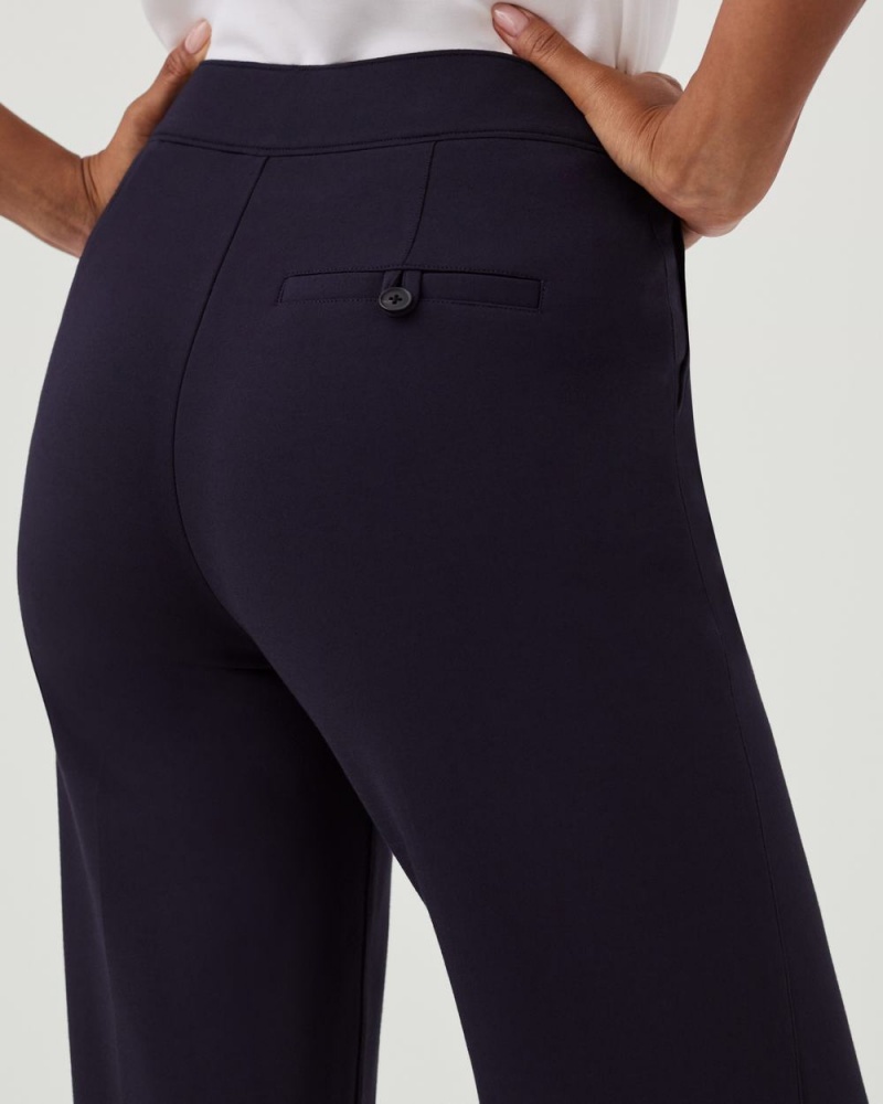 Spanx The Perfect Pant, Geniş Leg Pantolon Kadın Lacivert | QXKOVH970