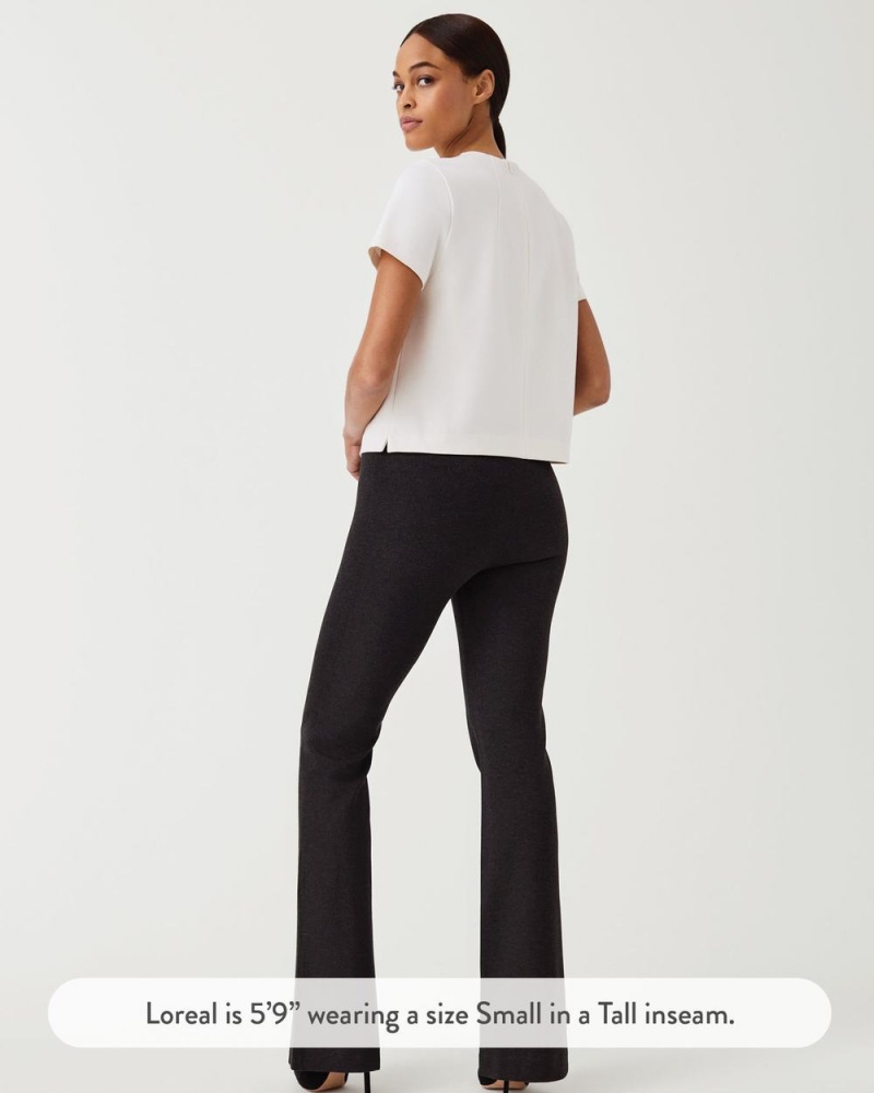 Spanx The Perfect Pant, Hi-Rise Flare Pantolon Kadın Gri | CFMEIY708