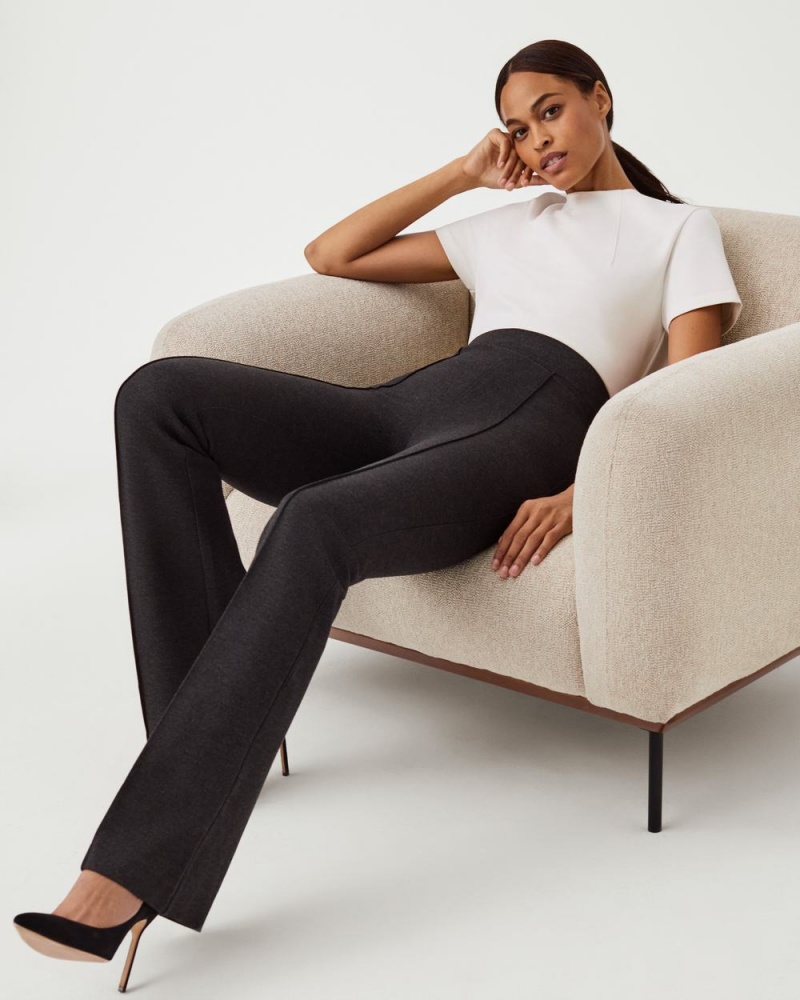 Spanx The Perfect Pant, Hi-Rise Flare Pantolon Kadın Gri | CFMEIY708