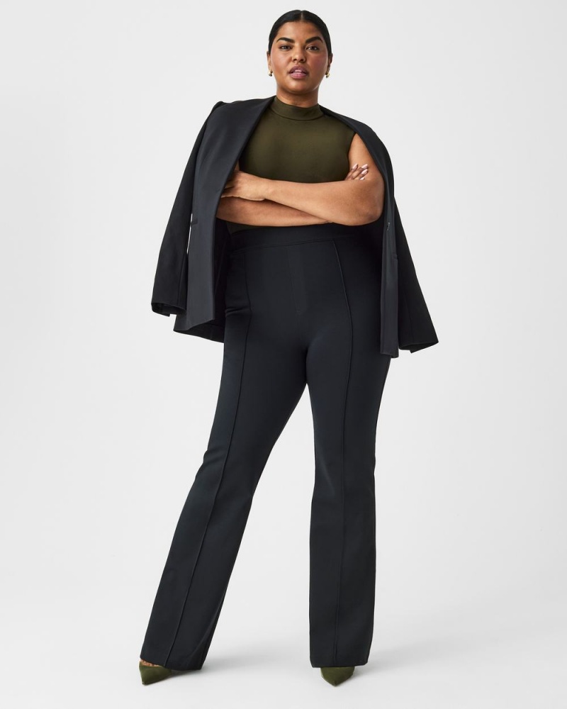 Spanx The Perfect Pant, Hi-Rise Flare Pantolon Kadın Siyah | IMTJPR063