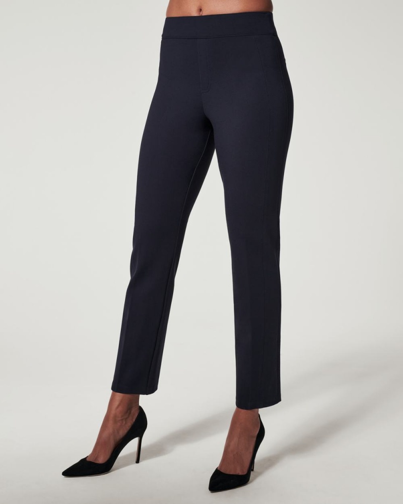 Spanx The Perfect Pant, Slim Düz Pantolon Kadın Lacivert | HUBLYD584