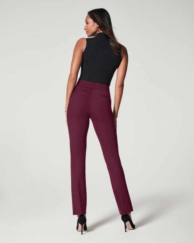 Spanx The Perfect Pant, Slim Düz Pantolon Kadın Küpe Çiçeği | UNQETO215