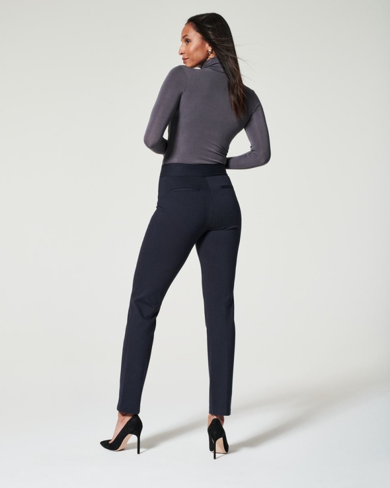 Spanx The Perfect Pant, Slim Düz Pantolon Kadın Lacivert Gri | ULRSGX703