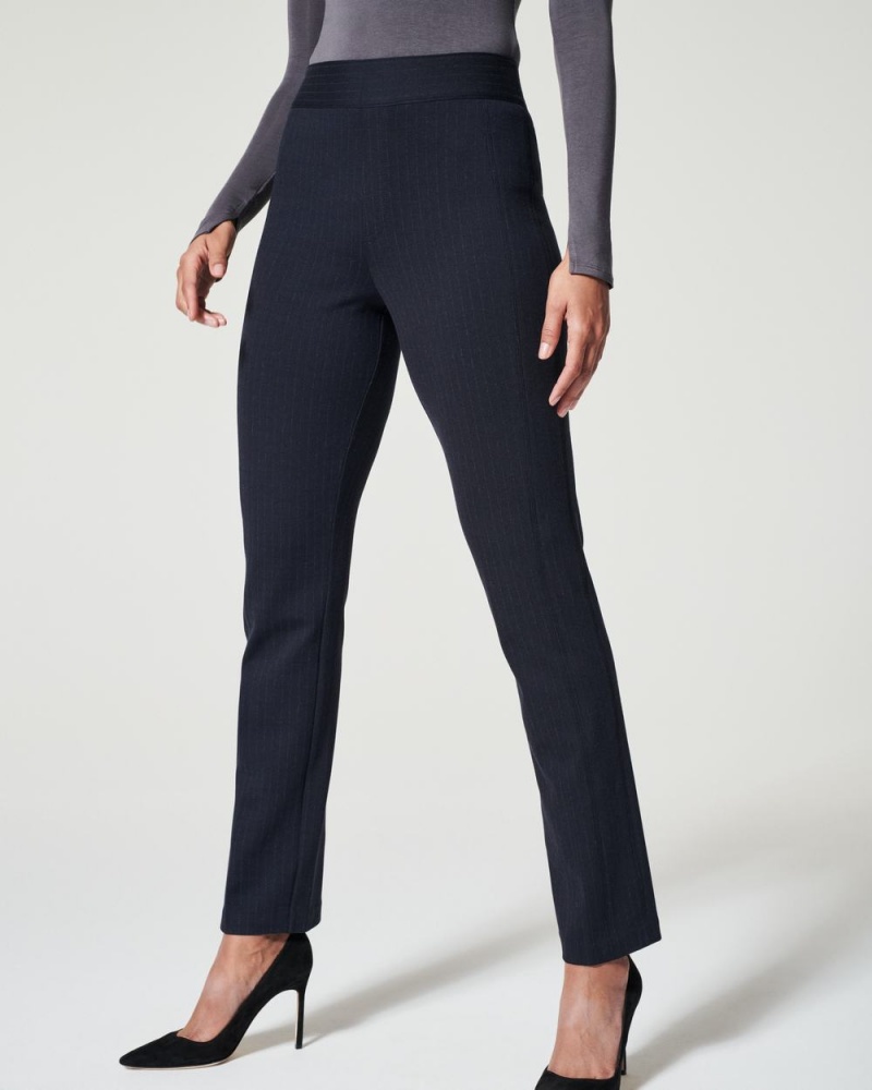 Spanx The Perfect Pant, Slim Düz Pantolon Kadın Lacivert Gri | ULRSGX703