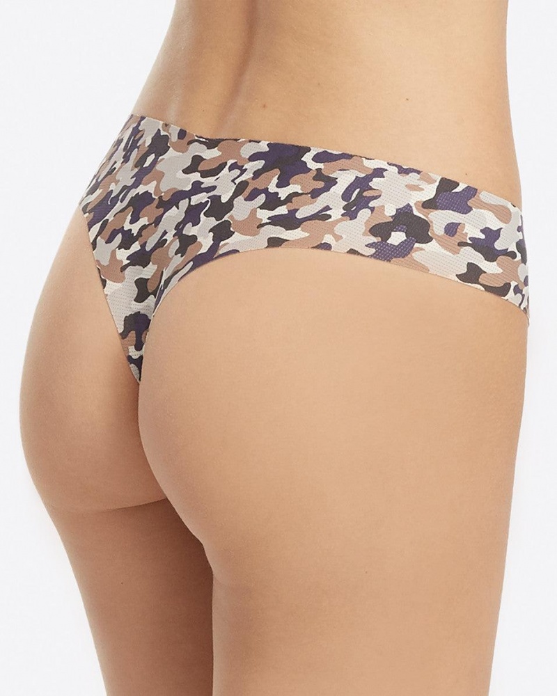 Spanx Under Statements® Tanga Kadın Mavi Camo | ZISVKP806