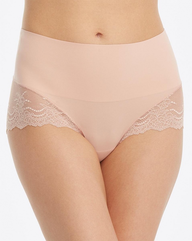 Spanx Undie-tectable® Dantel Hi-Hipster Külot Kadın Pembe | VFNWPJ817