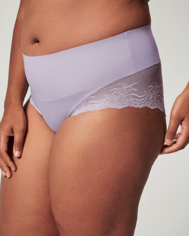 Spanx Undie-tectable® Dantel Hi-Hipster Külot Kadın Açık Mor | KHDOLF547