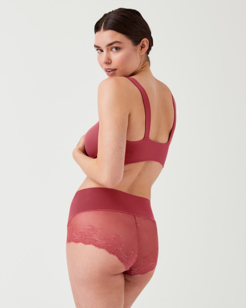 Spanx Undie-tectable® Dantel Hi-Hipster Külot Kadın Pembe | THEQSC719