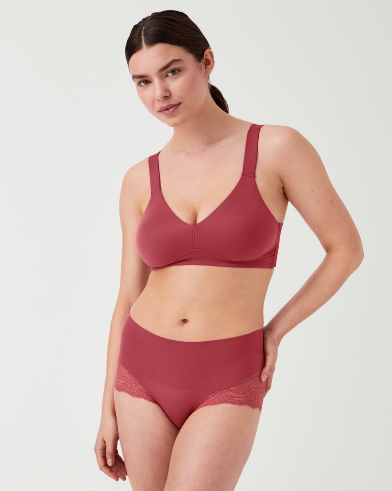 Spanx Undie-tectable® Dantel Hi-Hipster Külot Kadın Pembe | THEQSC719